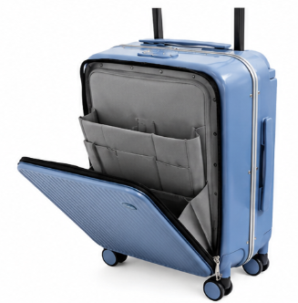 Valise Cabine Hublot Nova avec Compartiment Frontal, Roulettes 360° et Fermeture Sécurisée