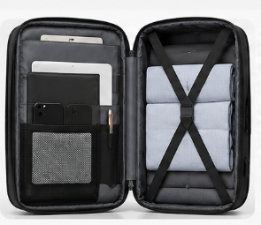 Sac à Dos Cabine Rigide pour Ordinateur Portable, Imperméable et Compatible Voyage