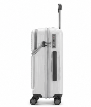Valise Cabine Hublot Classic Rigide avec Compartiment Frontal, Port USB et Roulettes 360°