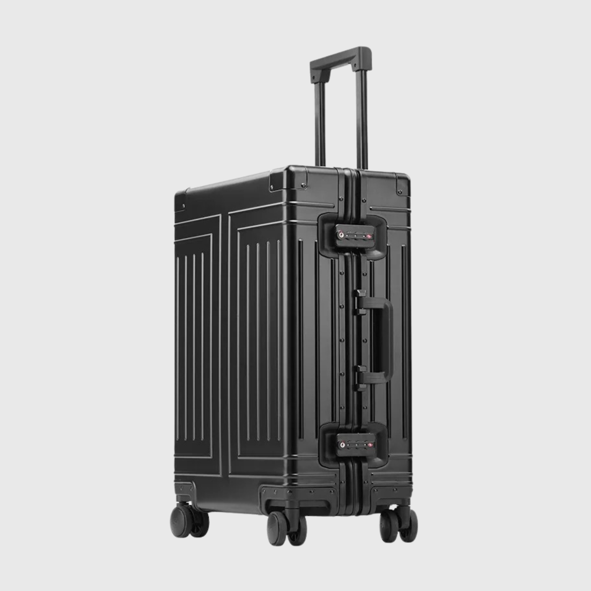 Valise Cabine Premium avec Double Serrure TSA, Cadre Aluminium et Roulettes 360°