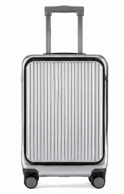 Valise Cabine à Ouverture Frontale avec Port USB, Compartiment Avant et Serrure TSA
