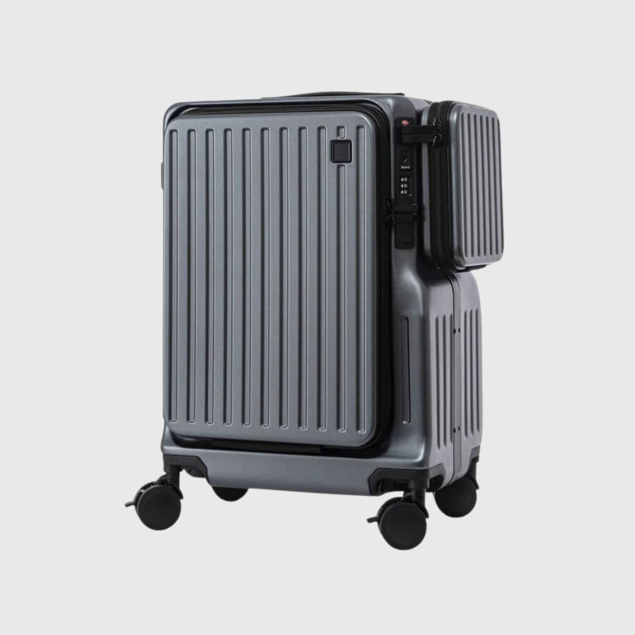 Valise Cabine Utility Rigide avec Ouverture Frontale, Port USB-C et Serrure TSA