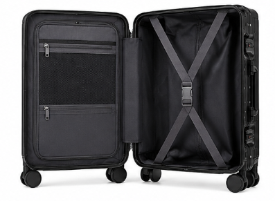 Valise Cabine Hublot Premium avec Compartiment Frontal, Serrures TSA et Roulettes 360°