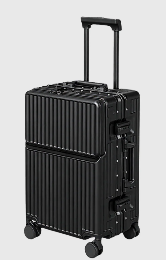 Valise Soute Hublot Premium avec Compartiment Frontal, Serrure TSA et Roulettes 360°