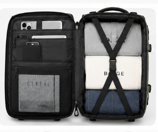 Sac à Dos de Voyage Cabine 38L pour Ordinateur Portable, Imperméable et Compatible Bagage Cabine