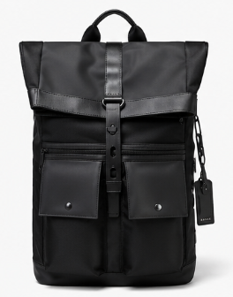 Sac à Dos Cabine Roll-Top pour Ordinateur Portable, Imperméable et Grande Capacité