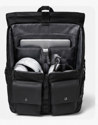 Sac à Dos Cabine Roll-Top pour Ordinateur Portable, Imperméable et Grande Capacité