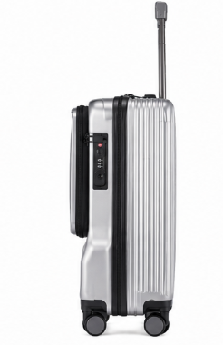 Valise Cabine à Ouverture Frontale avec Port USB, Compartiment Avant et Serrure TSA