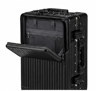 Valise Cabine Hublot Premium avec Compartiment Frontal, Serrures TSA et Roulettes 360°