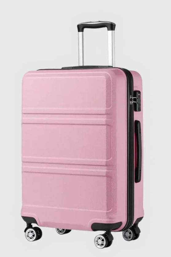 Valise Rigide ABS avec Serrure TSA et Roulettes Doubles 360° – Taille M, L