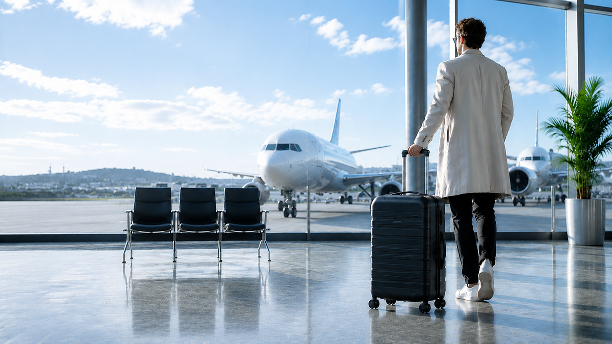 Valise cabine Valisea en situation de voyage