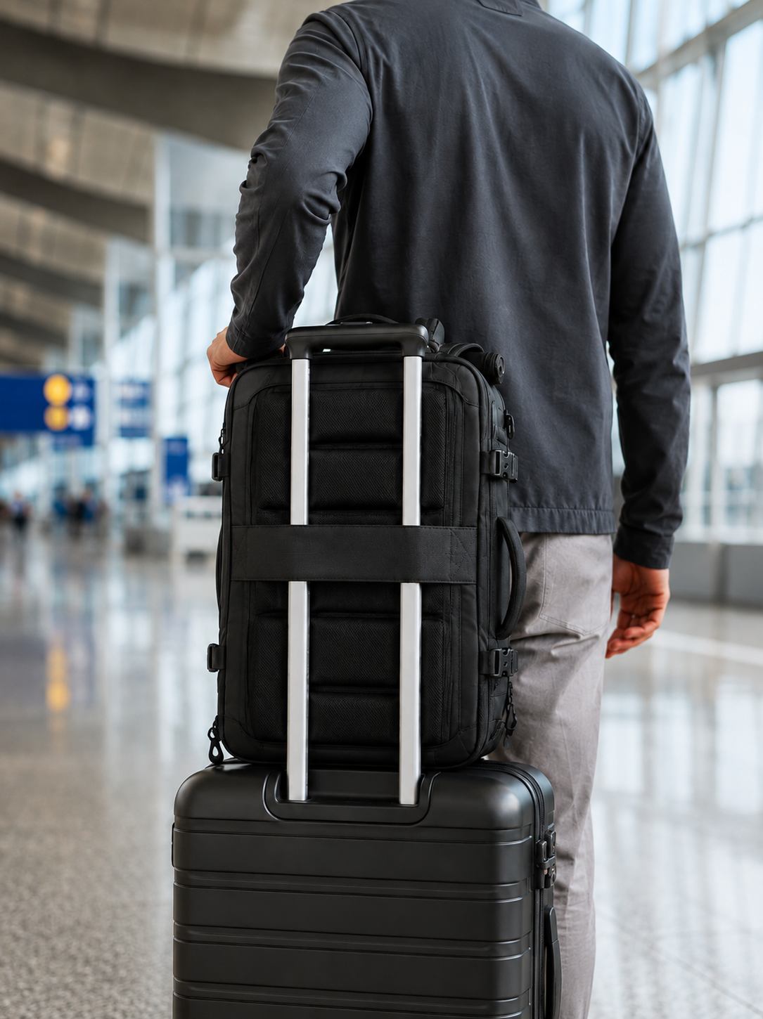 Sur la valise