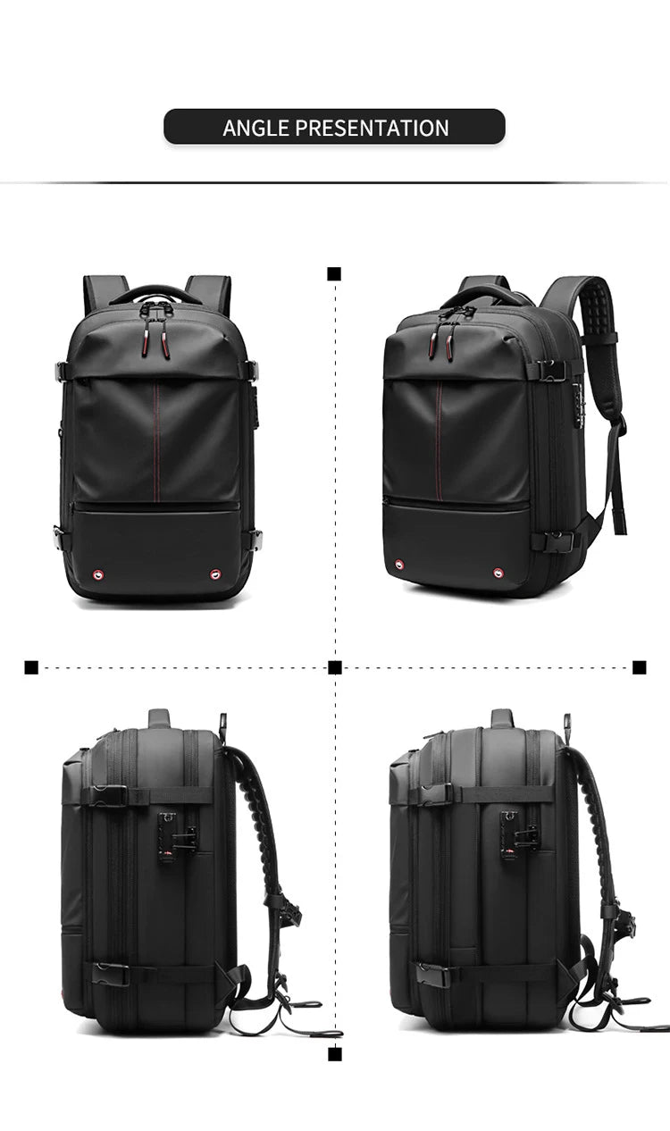 Sac à Dos Voyage Cabine – Compression Sous Vide & PC 17” – vue produit 14