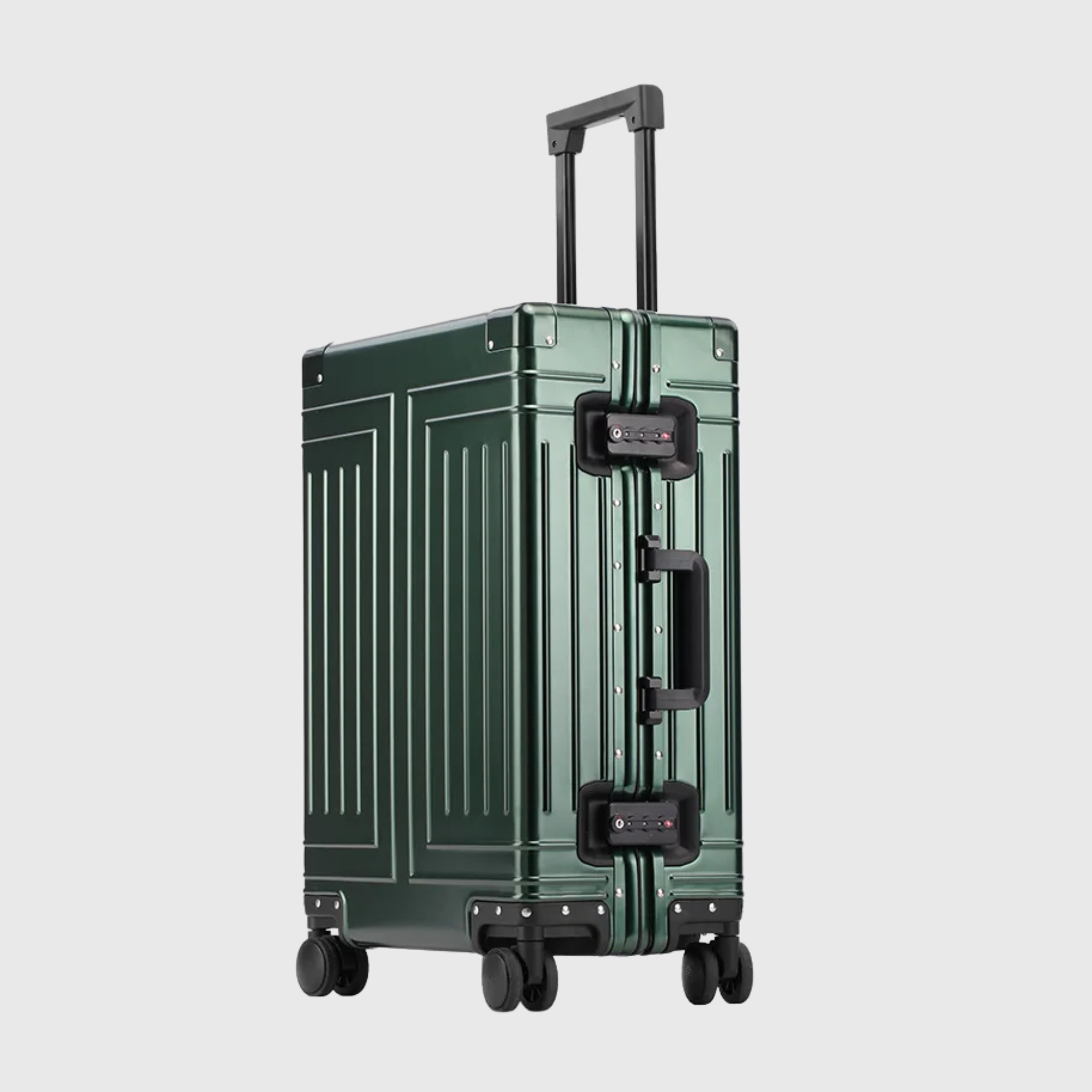 Valise Cabine Premium avec Double Serrure TSA, Cadre Aluminium et Roulettes 360°